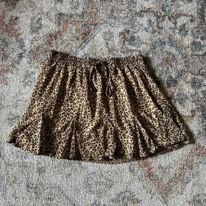 Leopard Print Women's Skirt